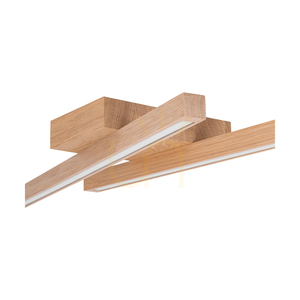 Linus taklampa/vägglampa, oljad ek, 2xLED, 18 W, 87,5 cm small 2
