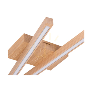 Linus taklampa/vägglampa, oljad ek, 2xLED, 18 W, 87,5 cm small 3