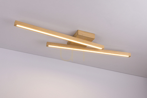Linus taklampa/vägglampa, oljad ek, 2xLED, 18 W, 87,5 cm small 4