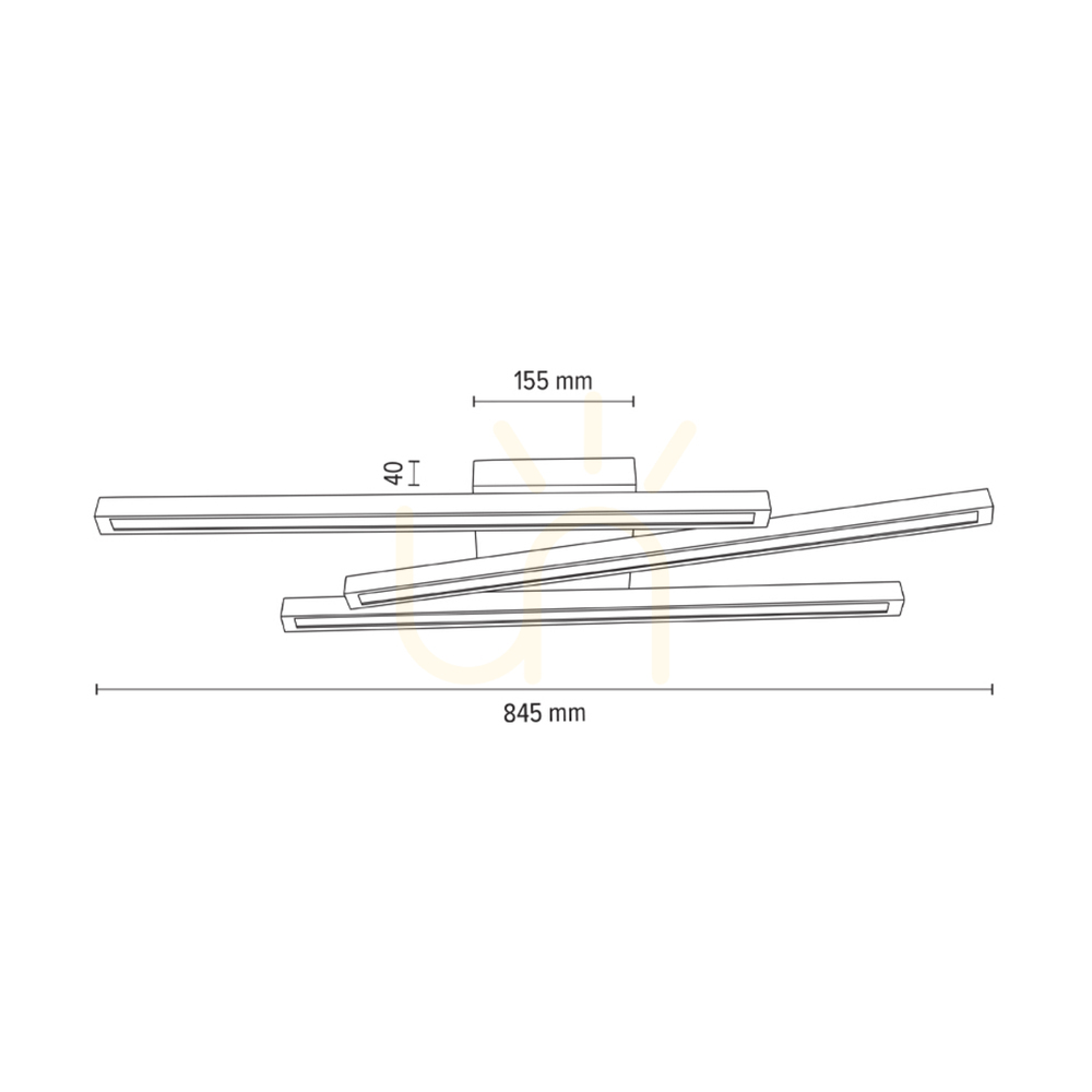 Kontrollera Linus taklampa/vägglampa, oljad ek, 3xLED, 29 W, 84,5 cm Linus taklampa/vägglampa, oljad ek, 3xLED, 29 W, 84,5 cm