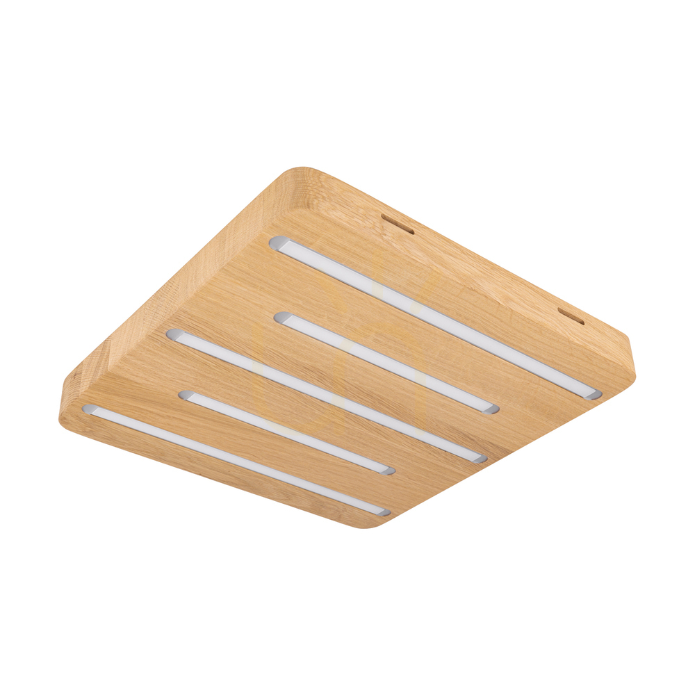 Kontrollera Neele taklampa/vägglampa, oljad ek, 5 x LED, 19,5 W, 34 cm Neele taklampa/vägglampa, oljad ek, 5 x LED, 19,5 W, 34 cm