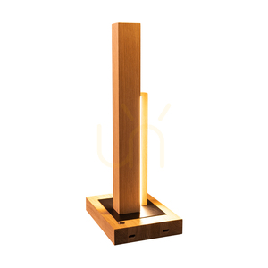 Soho bordslampa, oljad ek/svart, 2xLED 10 W, 21,5 cm small 3