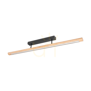 Razmus taklampa, oljad ek/svart, 1xLED 28 W, 98 cm small 0