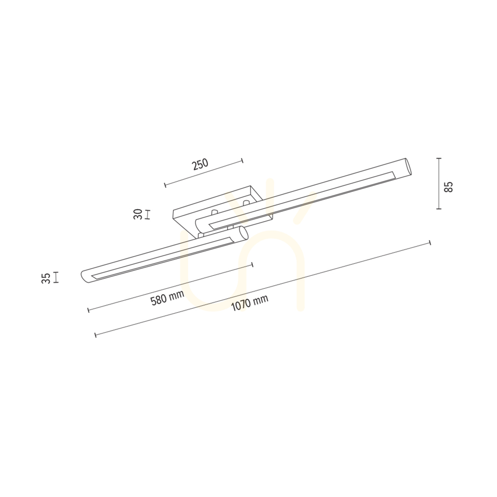 Förhandsvisning Razmus taklampa, oljad ek/matt nickel, 2xLED, 31 W, 107 cm Razmus taklampa, oljad ek/matt nickel, 2xLED, 31 W, 107 cm