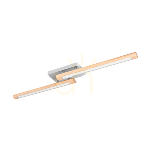 Razmus taklampa, oljad ek/matt nickel, 2xLED, 31 W, 107 cm 0 Razmus taklampa, oljad ek/matt nickel, 2xLED, 31 W, 107 cm small 0