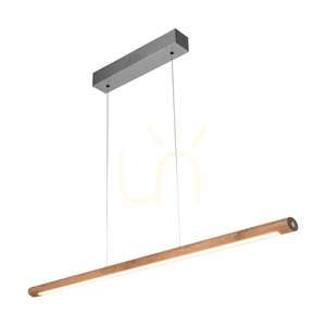 Razmus taklampa, oljad ek/matt nickel, 1xLED 28 W, belysning uppåt och nedåt, 98 cm small 1