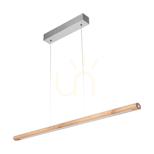 Razmus taklampa, oljad ek/matt nickel, 1xLED 28 W, belysning uppåt och nedåt, 98 cm small 0