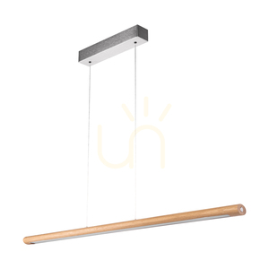 Razmus taklampa, oljad ek/matt nickel, 1xLED 34 W, belysning uppåt och nedåt, 118 cm small 0