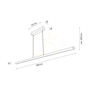 Razmus taklampa, oljad ek/svart, 1xLED 46 W, belysning uppåt och nedåt, 158 cm 3 Razmus taklampa, oljad ek/svart, 1xLED 46 W, belysning uppåt och nedåt, 158 cm small 3