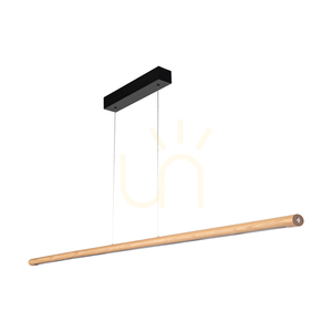 Razmus taklampa, oljad ek/svart, 1xLED 46 W, belysning uppåt och nedåt, 158 cm 0 Razmus taklampa, oljad ek/svart, 1xLED 46 W, belysning uppåt och nedåt, 158 cm small 0