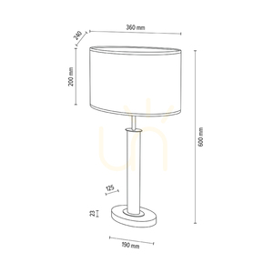 Mercedes bordslampa, oljad ek/matt nickel, vit lampskärm, 1xE27, 36 cm 4 Mercedes bordslampa, oljad ek/matt nickel, vit lampskärm, 1xE27, 36 cm small 4