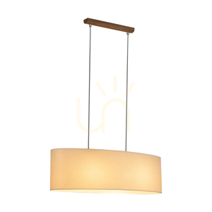 Mercedes taklampa, oljad ek, krämfärgad och silverfärgad lampskärm, 2xE27, 80 cm 1 Mercedes taklampa, oljad ek, krämfärgad och silverfärgad lampskärm, 2xE27, 80 cm small 1