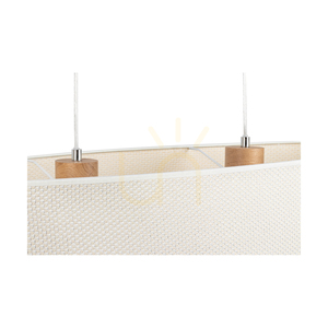 Mercedes taklampa, oljad ek, krämfärgad och silverfärgad lampskärm, 2xE27, 80 cm 2 Mercedes taklampa, oljad ek, krämfärgad och silverfärgad lampskärm, 2xE27, 80 cm small 2