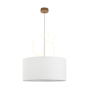 Mercedes taklampa, oljad ek, vit skärm, 1xE27, Ø50 cm small 0
