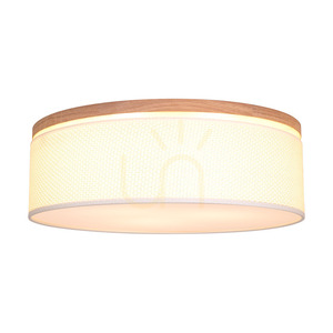 Mercedes taklampa, oljad ek, krämfärgad och silverfärgad lampskärm, 3xE27, Ø48 cm 1 Mercedes taklampa, oljad ek, krämfärgad och silverfärgad lampskärm, 3xE27, Ø48 cm small 1