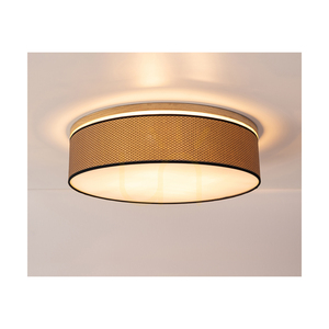 Mercedes taklampa, oljad ek, brun-svart-guldfärgad lampskärm, 3xE27, Ø48 cm 3 Mercedes taklampa, oljad ek, brun-svart-guldfärgad lampskärm, 3xE27, Ø48 cm small 3