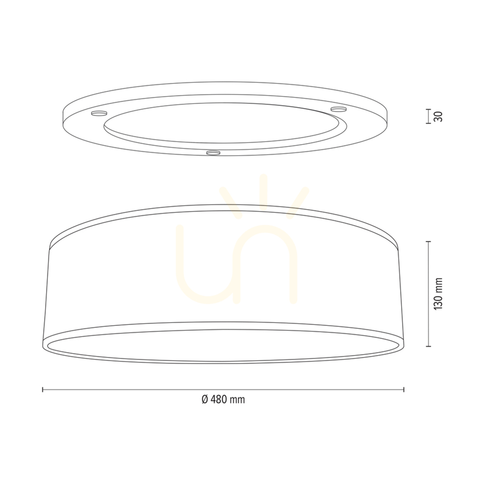 Visa Mercedes taklampa, oljad ek, brun-svart-guldfärgad lampskärm, 3xE27, Ø48 cm Mercedes taklampa, oljad ek, brun-svart-guldfärgad lampskärm, 3xE27, Ø48 cm