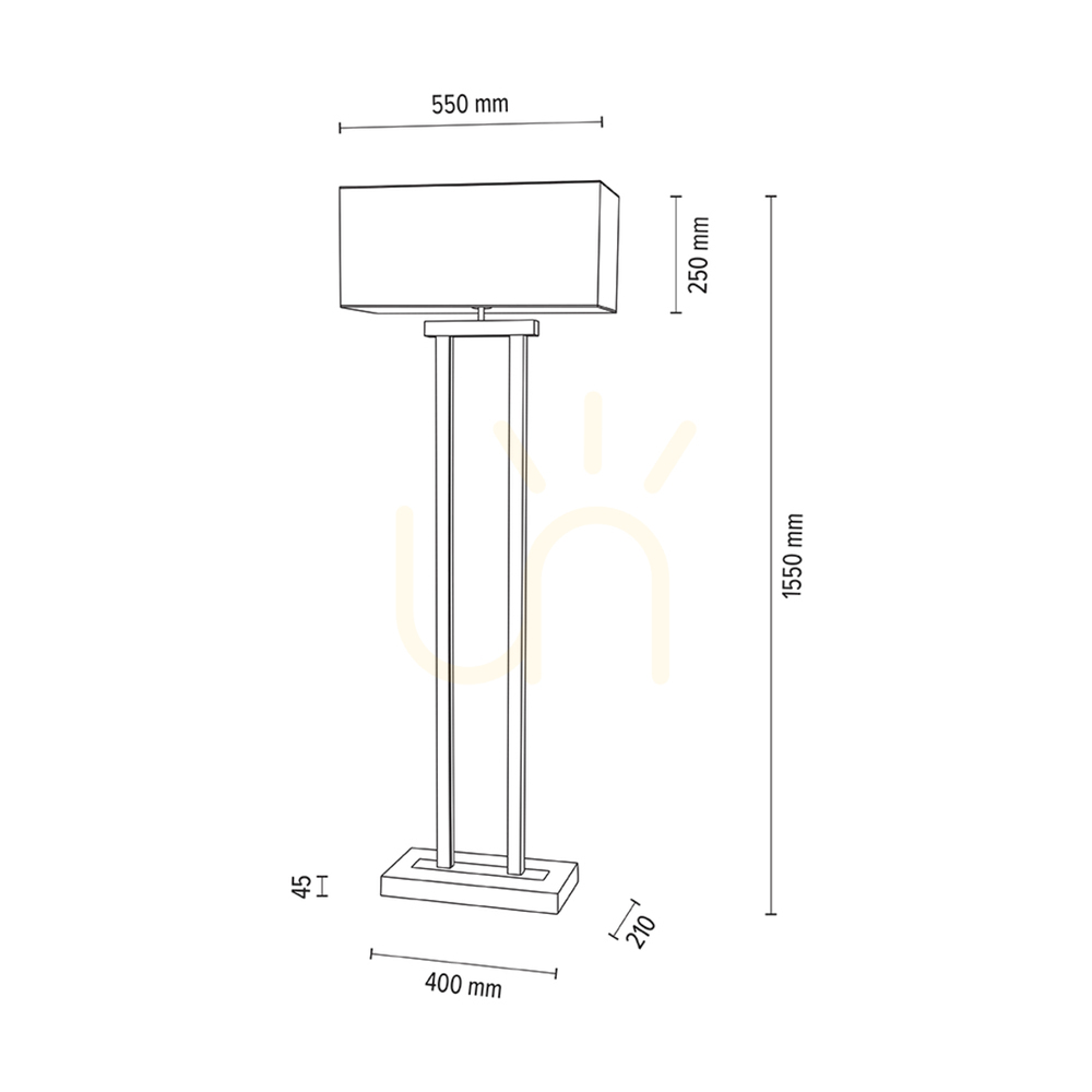 Förhandsvisning Hakon golvlampa, oljad ek/svart, beige lampskärm, 1xE27 + 2xLED 40 W, 56 cm Hakon golvlampa, oljad ek/svart, beige lampskärm, 1xE27 + 2xLED 40 W, 56 cm