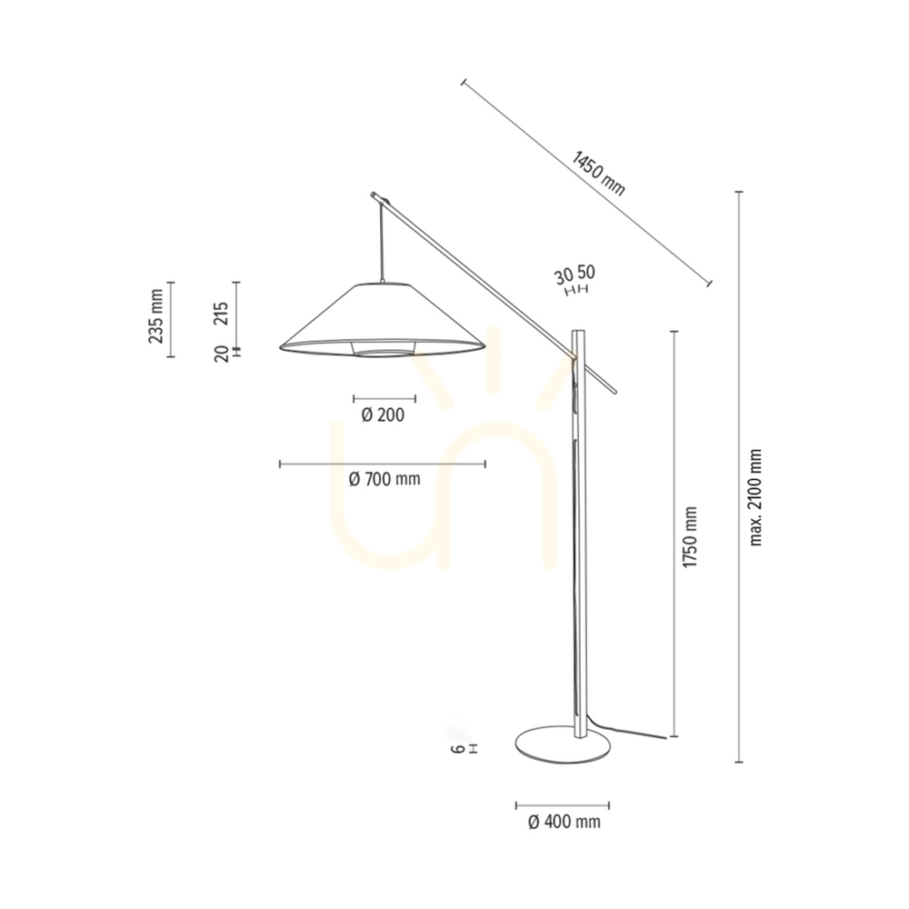 Visa Amigo golvlampa, oljad ek/svart, beige/svart lampskärm, 1xE27, 160 cm Amigo golvlampa, oljad ek/svart, beige/svart lampskärm, 1xE27, 160 cm