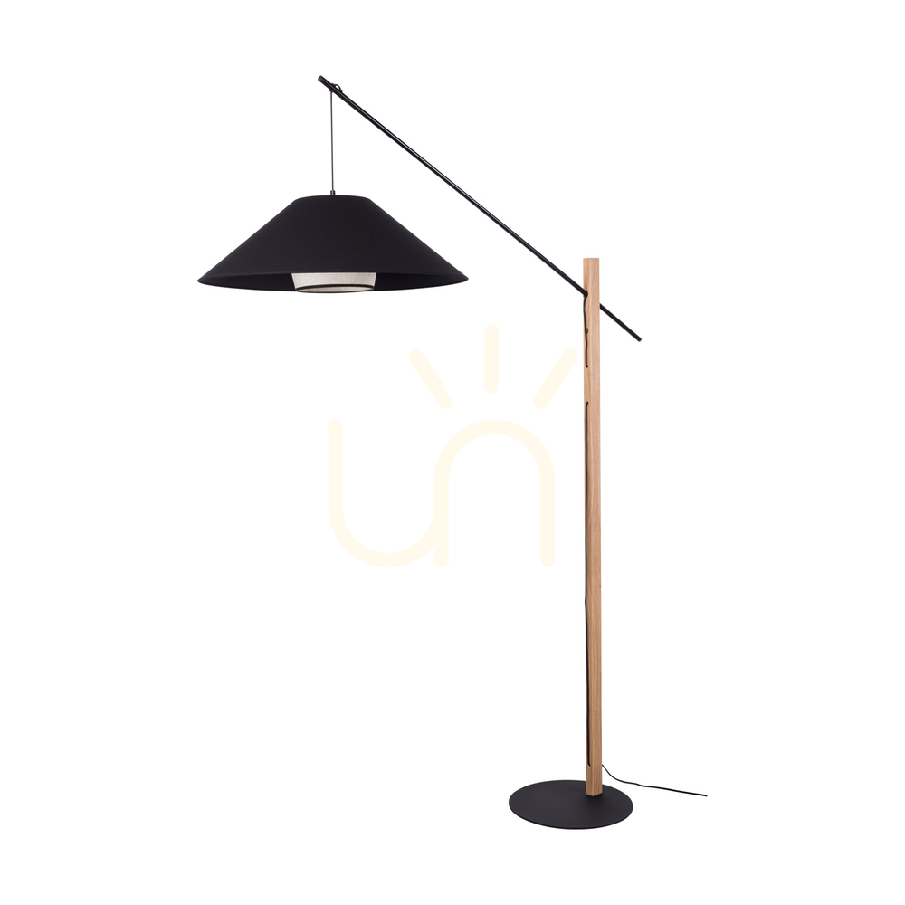 Kontrollera Amigo golvlampa, oljad ek/svart, beige/svart lampskärm, 1xE27, 160 cm Amigo golvlampa, oljad ek/svart, beige/svart lampskärm, 1xE27, 160 cm
