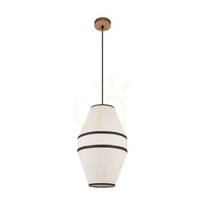 Amigo taklampa, oljad ek, beige skärm, 1xE27, Ø30 cm 0 Amigo taklampa, oljad ek, beige skärm, 1xE27, Ø30 cm small 0