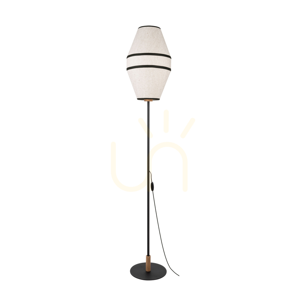 Kontrollera Amigo golvlampa, svart/oljad ek, beige lampskärm, 1xE27, Ø30 cm Amigo golvlampa, svart/oljad ek, beige lampskärm, 1xE27, Ø30 cm