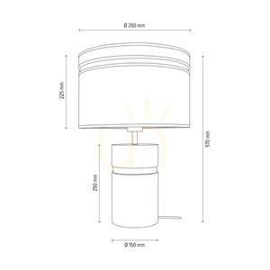 Palo bordslampa, oljad ek/svart, beige lampskärm, 1xE27, Ø35 cm 3 Palo bordslampa, oljad ek/svart, beige lampskärm, 1xE27, Ø35 cm small 3
