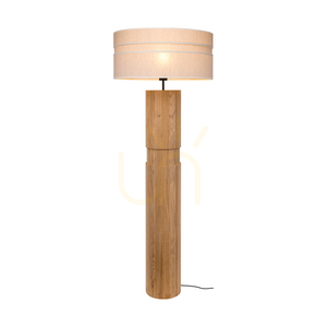Palo golvlampa, oljad ek/svart, beige lampskärm, 1xE27, Ø58 cm 1 Palo golvlampa, oljad ek/svart, beige lampskärm, 1xE27, Ø58 cm small 1