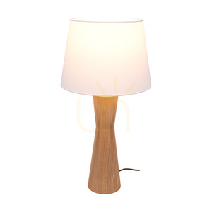 Azalea bordslampa, oljad ek/matt nickel, vit lampskärm, 1xE27, Ø30 cm small 2