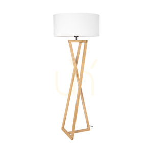 Clessidra golvlampa, oljad ek/matt nickel, vit lampskärm, 1xE27, Ø58 cm 0 Clessidra golvlampa, oljad ek/matt nickel, vit lampskärm, 1xE27, Ø58 cm small 0