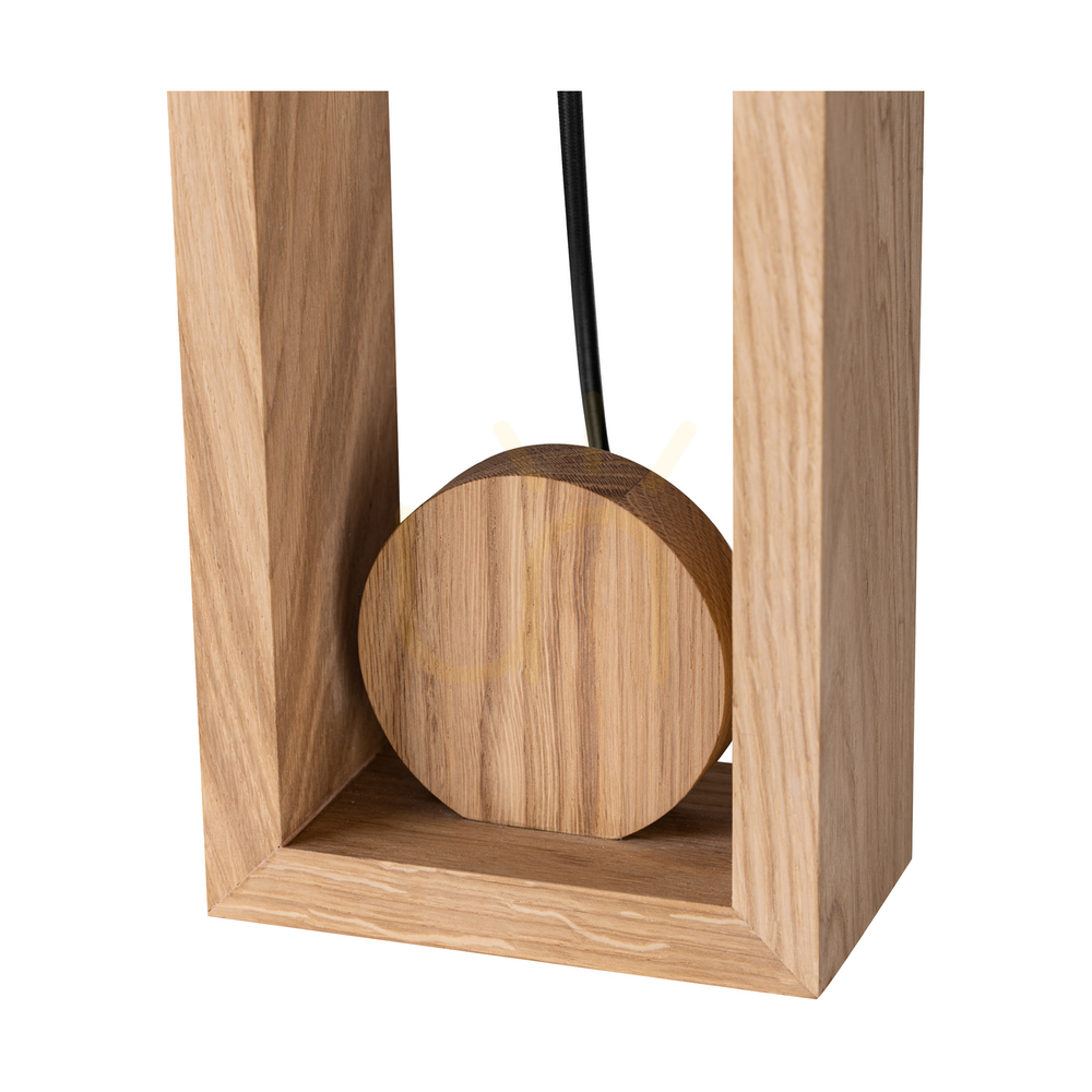 Förhandsvisning Logan bordslampa, oljad ek/svart, vit lampskärm, 1xE27, 30 cm Logan bordslampa, oljad ek/svart, vit lampskärm, 1xE27, 30 cm