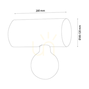 Core vägglampa, brun, 1xE27, 20 cm 1 Core vägglampa, brun, 1xE27, 20 cm small 1