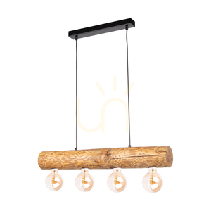 Core taklampa, brun/svart, 4xE27, 70 cm 0 Core taklampa, brun/svart, 4xE27, 70 cm small 0