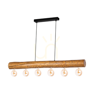 Core taklampa, brun/svart, 6xE27, 115 cm 0 Core taklampa, brun/svart, 6xE27, 115 cm small 0