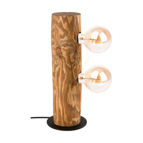 Kontrollera Core bordslampa, brun/svart, 2xE27, Ø15 cm