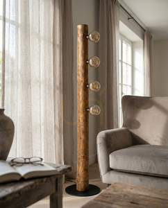 Core golvlampa, brun/svart, 4xE27, Ø30 cm 1 Core golvlampa, brun/svart, 4xE27, Ø30 cm small 1