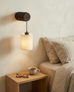 Treno vägglampa, valnöt, beige skärm, 1xE27, 27 cm 1 Treno vägglampa, valnöt, beige skärm, 1xE27, 27 cm small 1