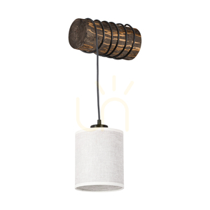 Treno vägglampa, valnöt, beige skärm, 1xE27, 27 cm 0 Treno vägglampa, valnöt, beige skärm, 1xE27, 27 cm small 0