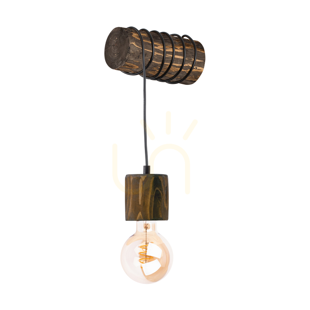 Kontrollera Skog vägglampa, valnöt, 1xE27, 20 cm Skog vägglampa, valnöt, 1xE27, 20 cm