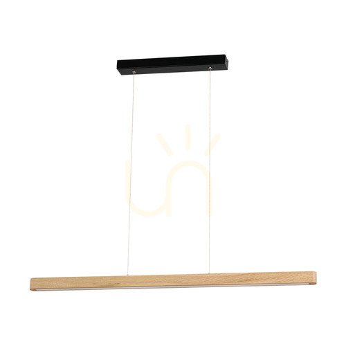 Kontrollera Forestier taklampa, oljad ek/svart, 1xLED 17 W, 90 cm