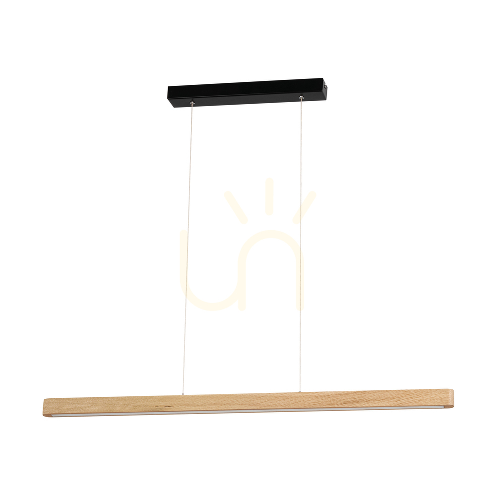Kontrollera Forestier taklampa, oljad ek/svart, 1xLED 17 W, 90 cm Forestier taklampa, oljad ek/svart, 1xLED 17 W, 90 cm
