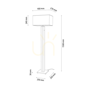 Flamo golvlampa, ek/grå, vit lampskärm, 1xE27 + 1xLED 16 W, 45 cm 1 Flamo golvlampa, ek/grå, vit lampskärm, 1xE27 + 1xLED 16 W, 45 cm small 1