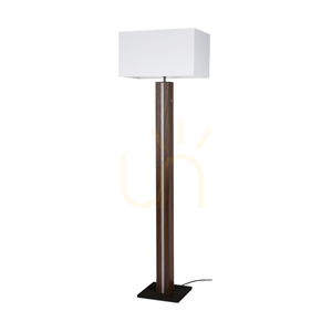 Flamo golvlampa, valnöt/svart, vit lampskärm, 1xE27 + 1xLED 16 W, 45 cm small 0