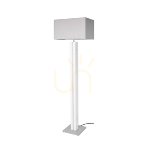 Flamo golvlampa, valnöt/grå, vit lampskärm, 1xE27 + 1xLED 16 W, 45 cm small 0
