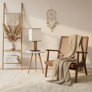 Nomma bordslampa, ek/svart, beige-svart lampskärm, 1xE27, 22 cm small 1