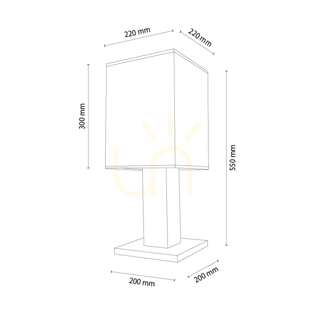 Utsikt Nomma bordslampa, ek/svart, svart lampskärm, 1xE27, 22 cm Nomma bordslampa, ek/svart, svart lampskärm, 1xE27, 22 cm