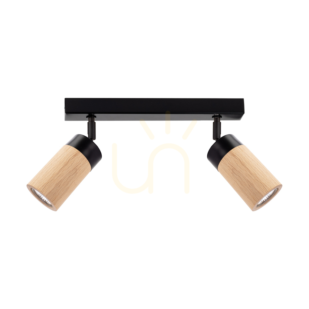 Kontrollera Artemis taklampa, oljad ek/svart, 2xGU10, 6 W, 37 cm Artemis taklampa, oljad ek/svart, 2xGU10, 6 W, 37 cm