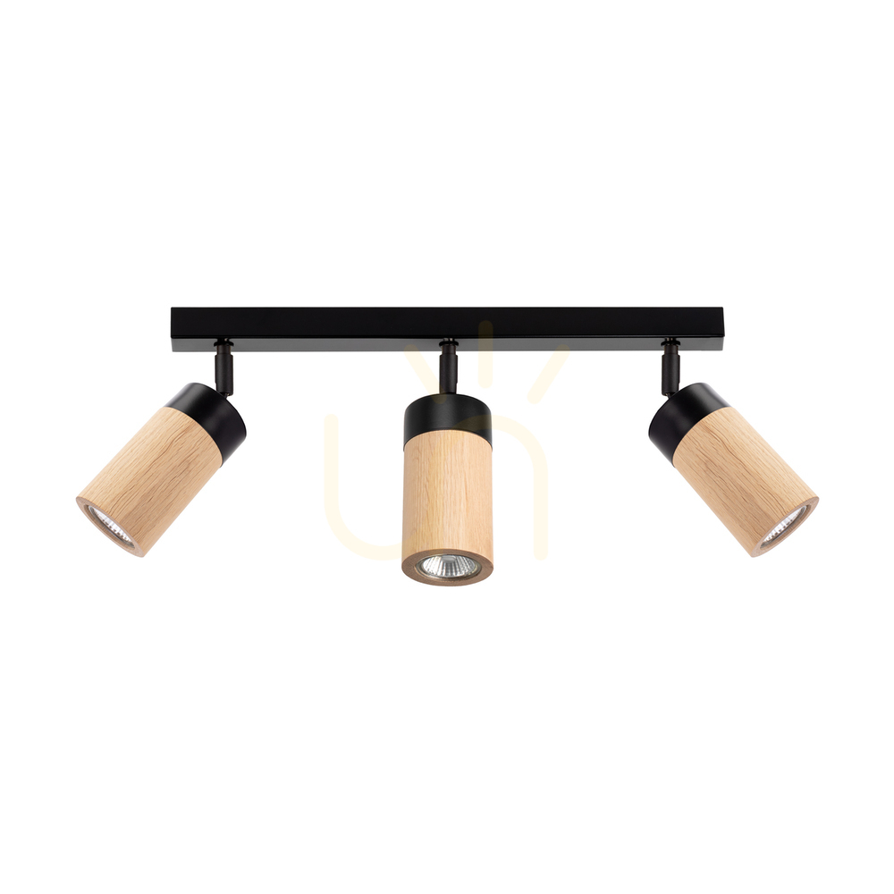 Kontrollera Artemis taklampa, oljad ek/svart, 3xGU10, 6 W, 52 cm Artemis taklampa, oljad ek/svart, 3xGU10, 6 W, 52 cm