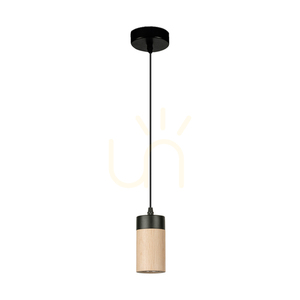 Artemis taklampa, oljad ek/svart, 1xGU10, 6 W, Ø10 cm small 0