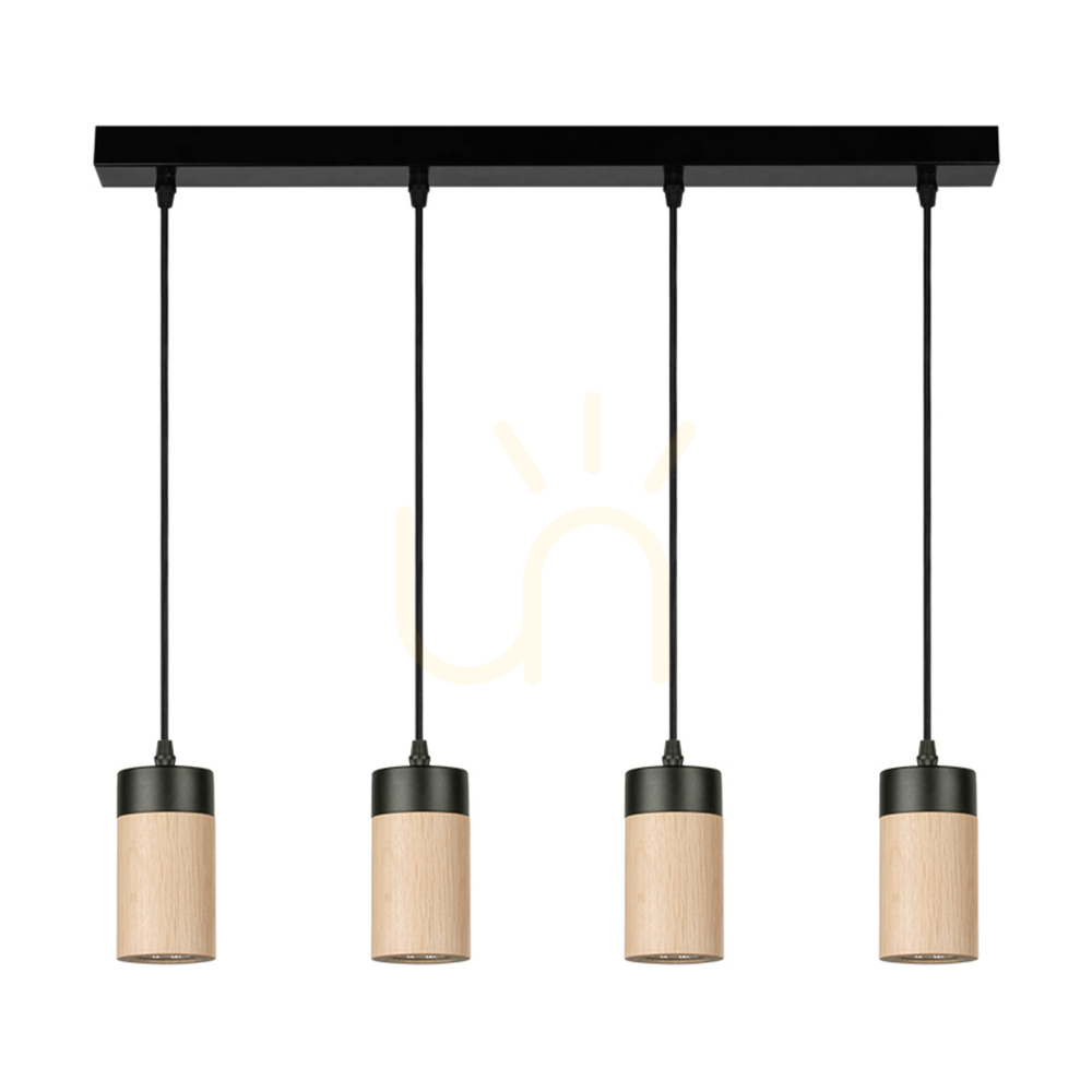 Kontrollera Artemis taklampa, oljad ek/svart, 4xGU10, 6 W, 75 cm Artemis taklampa, oljad ek/svart, 4xGU10, 6 W, 75 cm